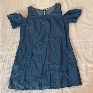 Charlotte Russe denim off- shoulder summer dress